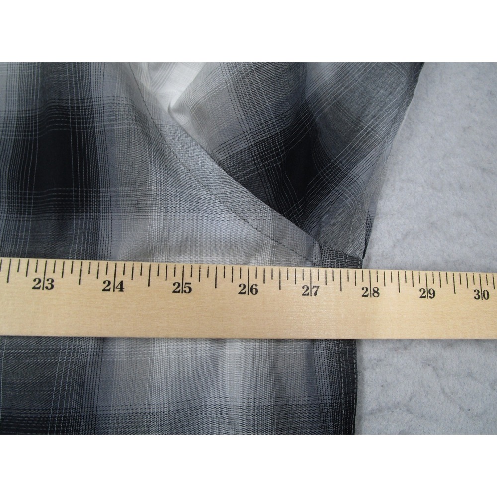 Pendleton Frontier Mens XXL Western Snap Shirt Ombre Plaid Grey Black Rancher - Picture 7 of 11